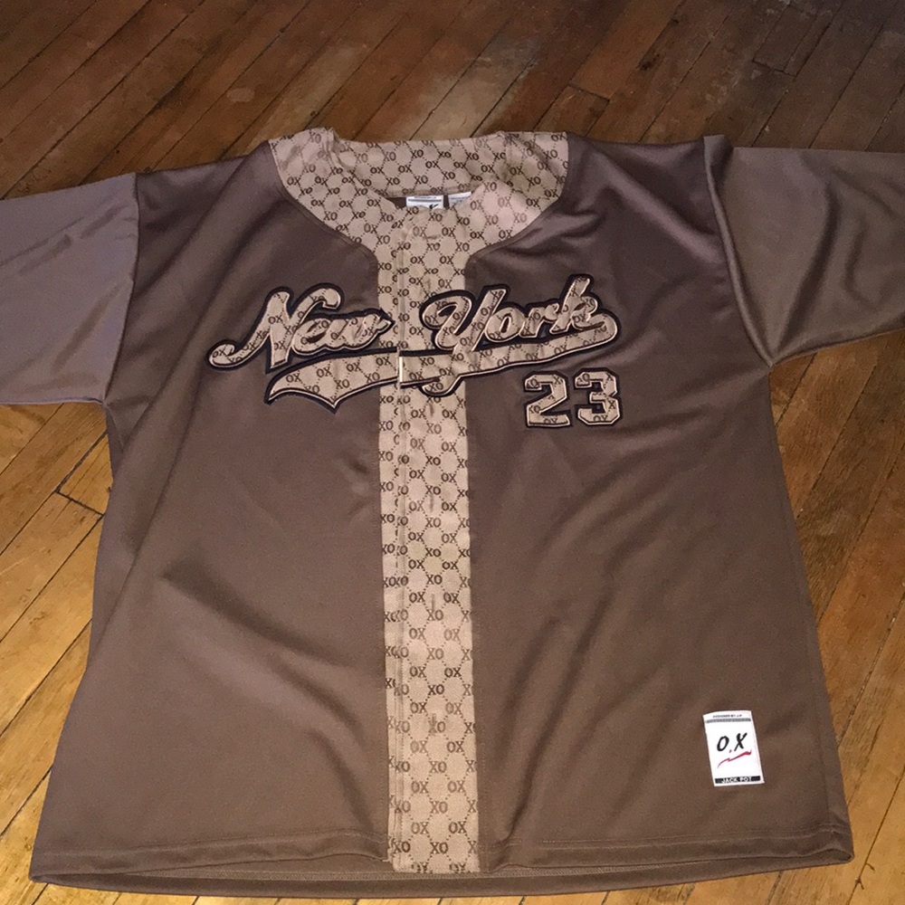 Oxo Men's Brown New York‎ 23 Baseball Jersey